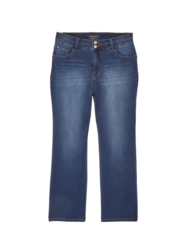 Front of plus size Carlton Bootcut Jeans by Curve Appeal | Dia&Co | dia_product_style_image_id:141479